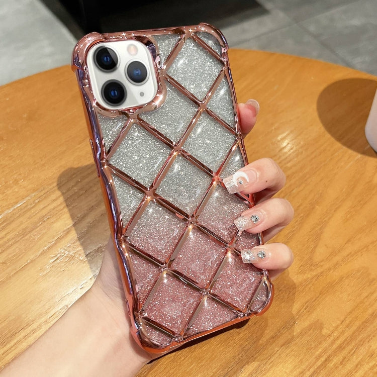 Custodia glitterata per smartphone compatibili iPhone 12 e 11