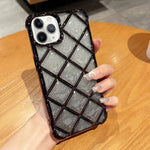 Custodia glitterata per smartphone compatibili iPhone 12 e 11