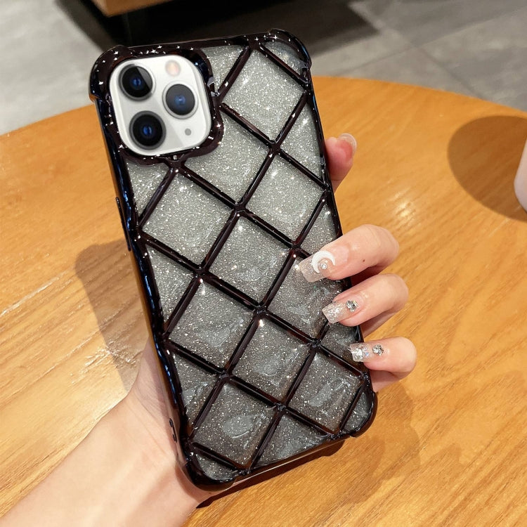 Custodia glitterata per smartphone compatibili iPhone 12 e 11