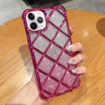 Custodia glitterata per smartphone compatibili iPhone 12 e 11