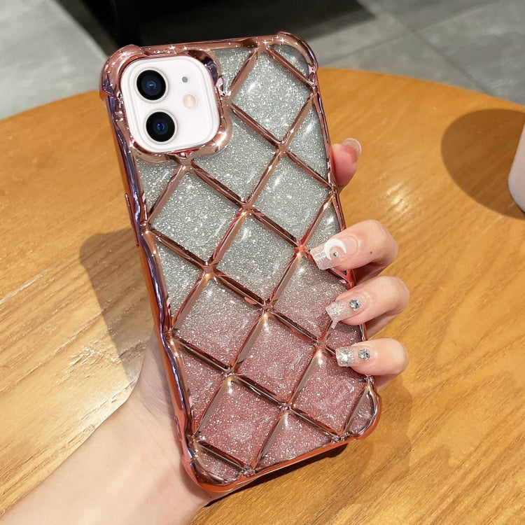 Custodia glitterata per smartphone compatibili iPhone 12 e 11