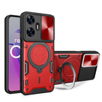 Custodia per telefono con supporto magnetico per camshield scorrevole con texture CD, For Realme C55 4G, For Realme GT3 5G, For Realme 10 Pro+ 5G, For Realme C35