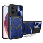 Custodia per telefono con supporto magnetico per camshield scorrevole con texture CD, For Realme 11 4G Global, For Realme 11 5G Global / 11x 5G, For Realme C53 4G / Narzo N53, For Realme C65 4G