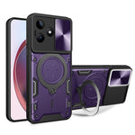 Custodia per telefono con supporto magnetico per camshield scorrevole con texture CD, For Realme 11 4G Global, For Realme 11 5G Global / 11x 5G, For Realme C53 4G / Narzo N53, For Realme C65 4G