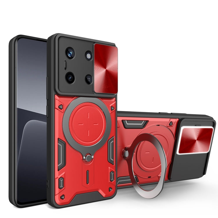 Custodia per telefono con supporto magnetico per camshield scorrevole con texture CD, For Realme 11 4G Global, For Realme 11 5G Global / 11x 5G, For Realme C53 4G / Narzo N53, For Realme C65 4G