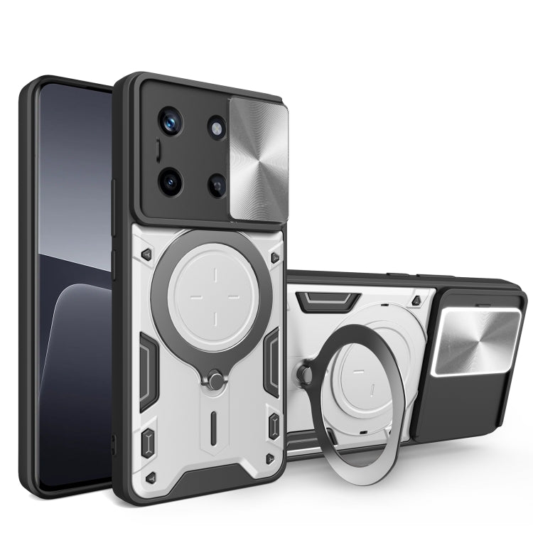 Custodia per telefono con supporto magnetico per camshield scorrevole con texture CD, For Realme 11 4G Global, For Realme 11 5G Global / 11x 5G, For Realme C53 4G / Narzo N53, For Realme C65 4G