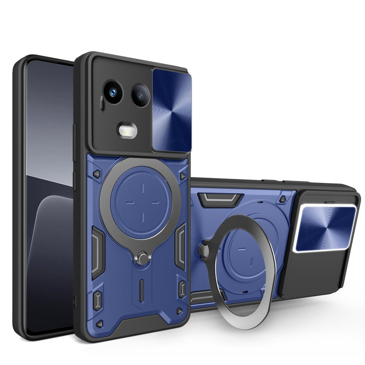 Custodia per telefono con supporto magnetico per camshield scorrevole con texture CD, For Realme 11 4G Global, For Realme 11 5G Global / 11x 5G, For Realme C53 4G / Narzo N53, For Realme C65 4G