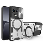 Custodia per telefono con supporto magnetico per camshield scorrevole con texture CD, For Realme 11 4G Global, For Realme 11 5G Global / 11x 5G, For Realme C53 4G / Narzo N53, For Realme C65 4G