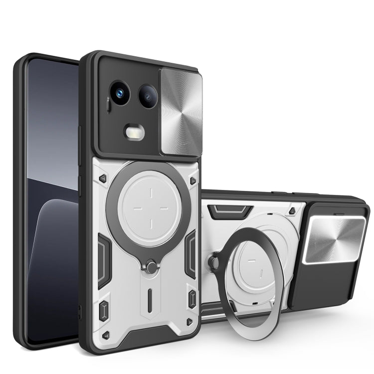 Custodia per telefono con supporto magnetico per camshield scorrevole con texture CD, For Realme 11 4G Global, For Realme 11 5G Global / 11x 5G, For Realme C53 4G / Narzo N53, For Realme C65 4G
