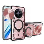 Custodia per telefono con supporto magnetico per camshield scorrevole con texture CD, For Realme C61 / C63, For Realme GT 6T, For Realme 12 5G Global, For Realme 12 Pro / 12 Pro+ / 12+