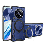 Custodia per telefono con supporto magnetico per camshield scorrevole con texture CD, For Realme C61 / C63, For Realme GT 6T, For Realme 12 5G Global, For Realme 12 Pro / 12 Pro+ / 12+
