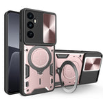 Custodia per telefono con supporto magnetico per camshield scorrevole con texture CD, For Realme 11 4G Global, For Realme 11 5G Global / 11x 5G, For Realme C53 4G / Narzo N53, For Realme C65 4G