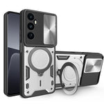 Custodia per telefono con supporto magnetico per camshield scorrevole con texture CD, For Realme 11 4G Global, For Realme 11 5G Global / 11x 5G, For Realme C53 4G / Narzo N53, For Realme C65 4G
