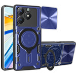 Custodia per telefono con supporto magnetico per camshield scorrevole con texture CD, For Realme C61 / C63, For Realme GT 6T, For Realme 12 5G Global, For Realme 12 Pro / 12 Pro+ / 12+