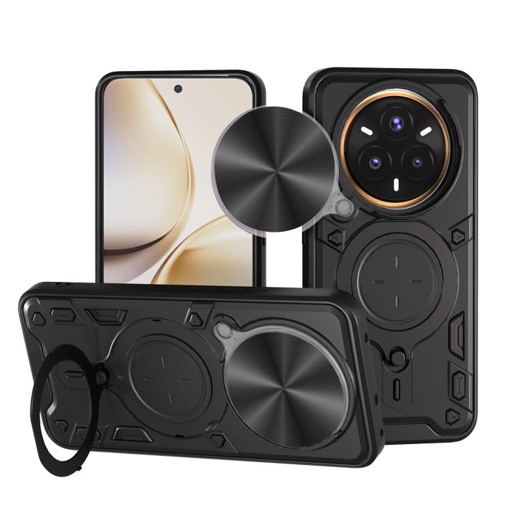 Custodia per telefono con supporto magnetico per camshield scorrevole con texture CD, For Realme P3 Ultra 5G India, For Realme 14 Pro+ 5G, For Realme C75 4G / 14x 5G Global, For Realme 13 Pro 5G / 13 Pro+ 5G