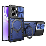 Custodia per telefono con supporto magnetico per camshield scorrevole con texture CD, For Realme P4 Power 5G, For Realme 16 Pro / 16 Pro+ 5G, For Realme 15x 5G, For Realme P3 5G / 14 5G Global