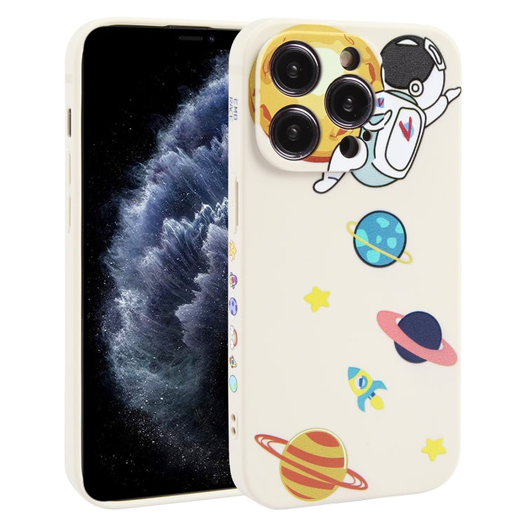 Custodia TPU con motivo Astronauta per smartphone compatibili