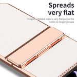 Custodia pieghevole in pelle con cerniera per Galaxy Z Flip4