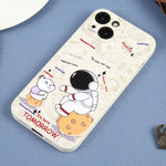 Custodia TPU Astronauta per smartphone compatibili