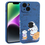 Custodia TPU Astronauta per smartphone compatibili