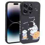 Custodia TPU Astronauta per smartphone compatibili