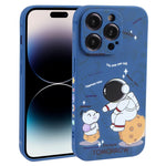Custodia TPU Astronauta per smartphone compatibili