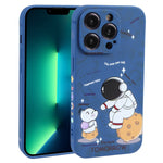 Custodia TPU Astronauta per smartphone compatibili