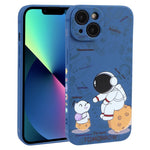 Custodia TPU Astronauta per smartphone compatibili