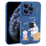 Custodia TPU Astronauta per smartphone compatibili