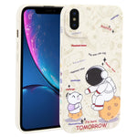 Custodia TPU Astronauta per iPhone XS, X, XR, 8 Plus