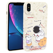 Custodia TPU Astronauta per iPhone XS/X/XR/8 Plus