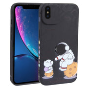 Custodia TPU Astronauta per iPhone XS/X/XR/8 Plus