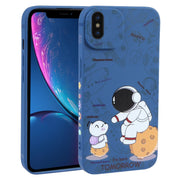 Custodia TPU Astronauta per iPhone XS/X/XR/8 Plus