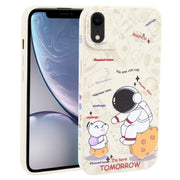 Custodia TPU Astronauta per iPhone XS/X/XR/8 Plus