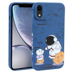 Custodia TPU Astronauta per iPhone XS, X, XR, 8 Plus