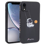 Custodia TPU con motivo astronauta per iPhone XS XR 8 Plus