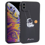Custodia TPU con motivo astronauta per iPhone XS XR 8 Plus