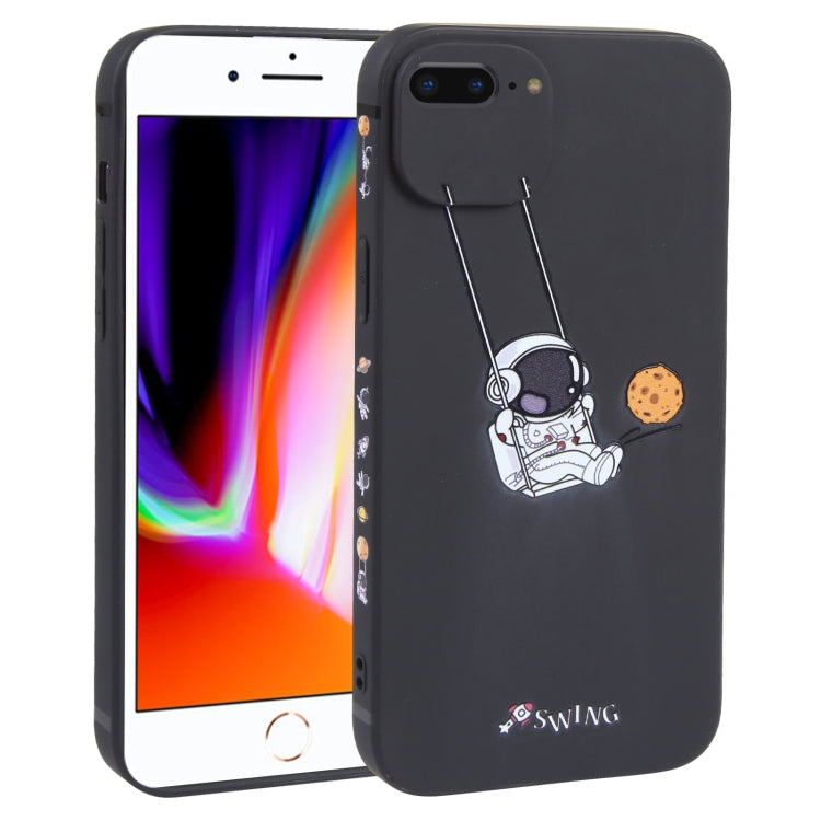 Custodia TPU con motivo astronauta per iPhone XS XR 8 Plus