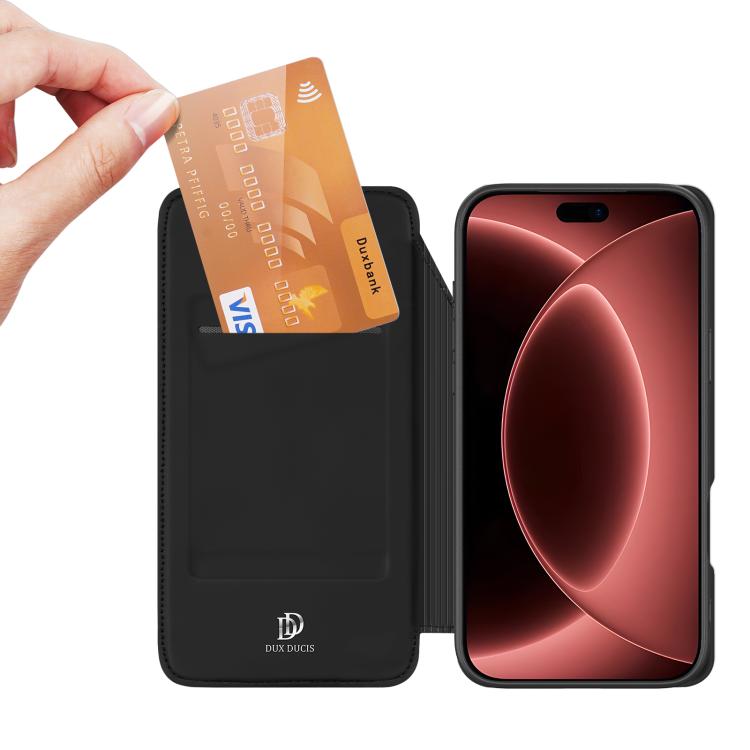 Custodia portafoglio in pelle per iPhone 15 e 16