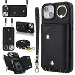Custodia con cerniera e cordicella per iPhone 14