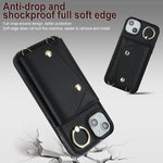 Custodia con cerniera e cordicella per iPhone 14