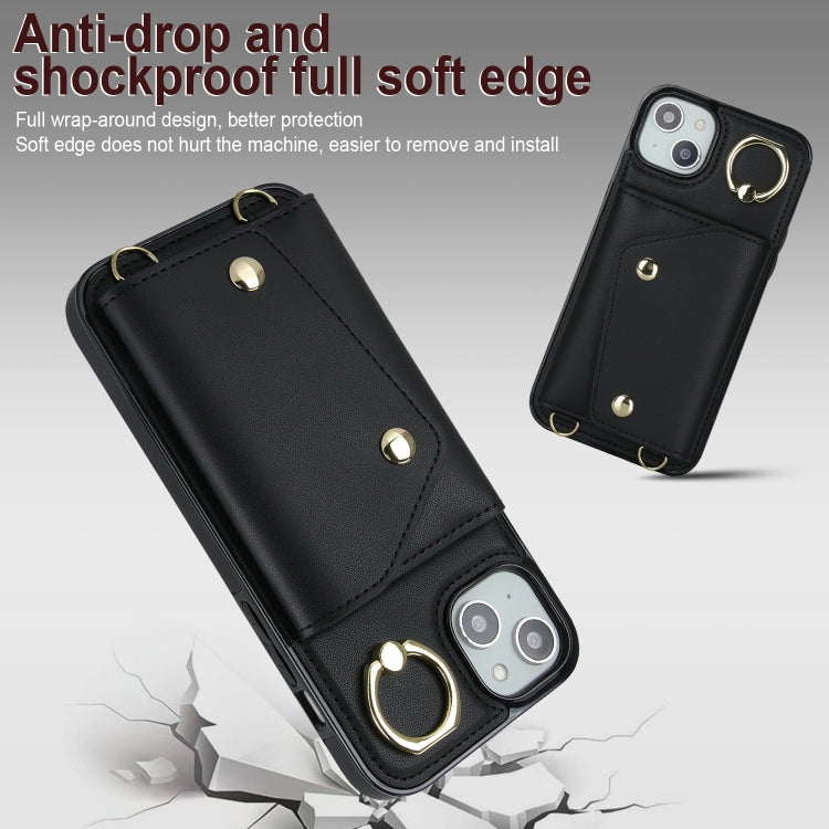 Custodia con cerniera e cordicella per iPhone 14