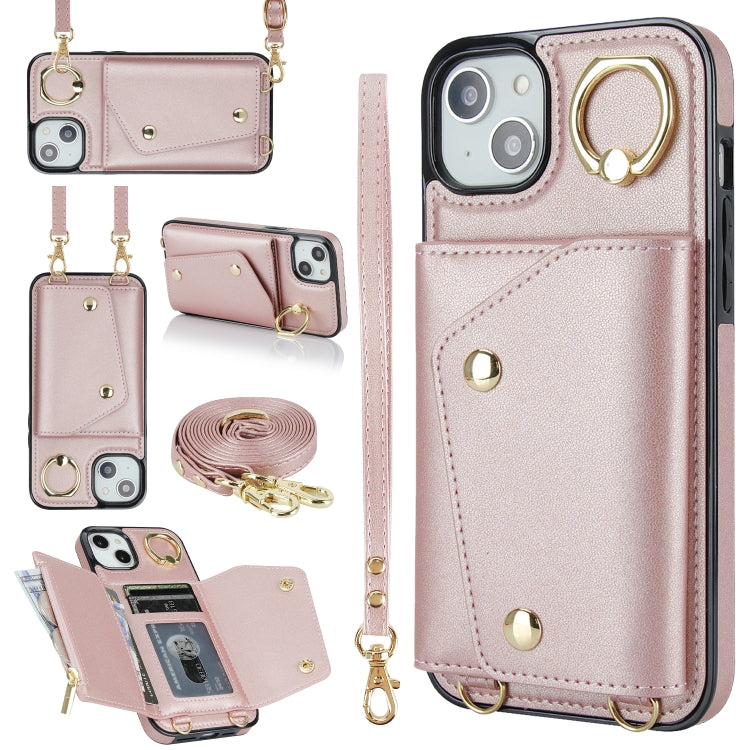 Custodia con cerniera e cordicella per iPhone 14