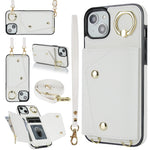 Custodia con cerniera e cordicella per iPhone 14
