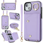 Custodia con cerniera e cordicella per iPhone 14