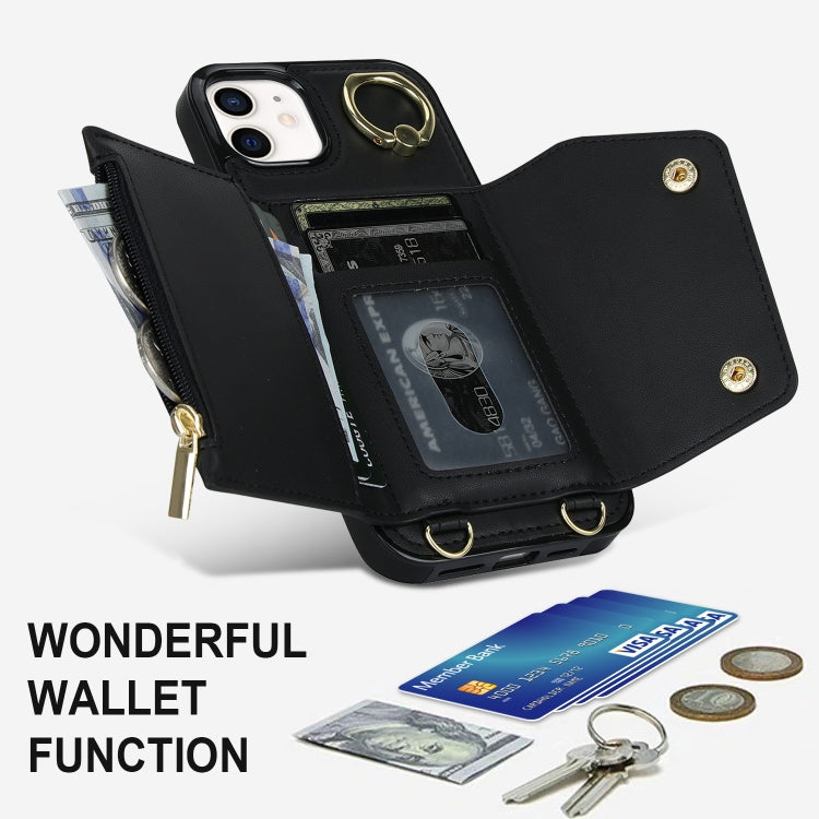 Custodia con cerniera per iPhone 12 e 11