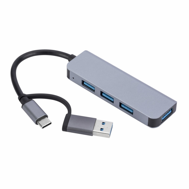 2301 4 in 1 Adattatore HUB per docking station multifunzione da USB+USB-C/Tipo-C a USB, 2301