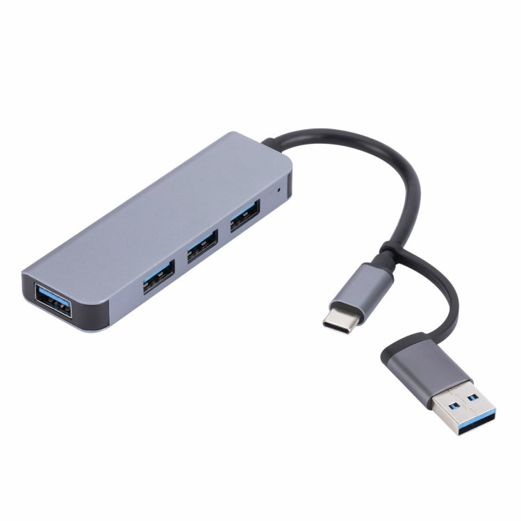 2301 4 in 1 Adattatore HUB per docking station multifunzione da USB+USB-C/Tipo-C a USB, 2301