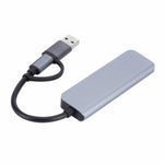 2301 4 in 1 Adattatore HUB per docking station multifunzione da USB+USB-C/Tipo-C a USB, 2301