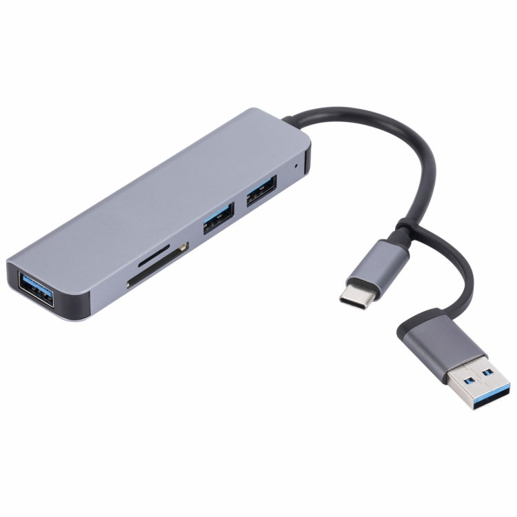 Adattatore HUB 5 in 1 USB-C a USB con lettore SD e TF